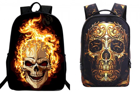 Mochila escolar calaveras