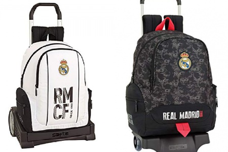 Mochila escolar con carro real madrid