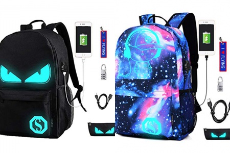 Mochila escolar con luz