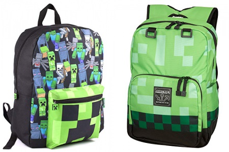 Mochila escolar niño minecraft