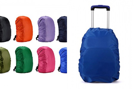 Mochila con funda impermeable