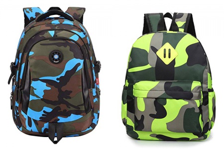 Mochila infantil camuflaje