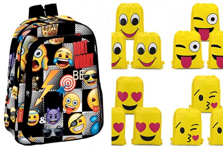 Mochila infantil emoji