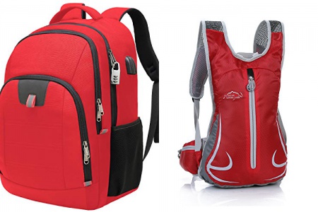 Mochila impermeable roja